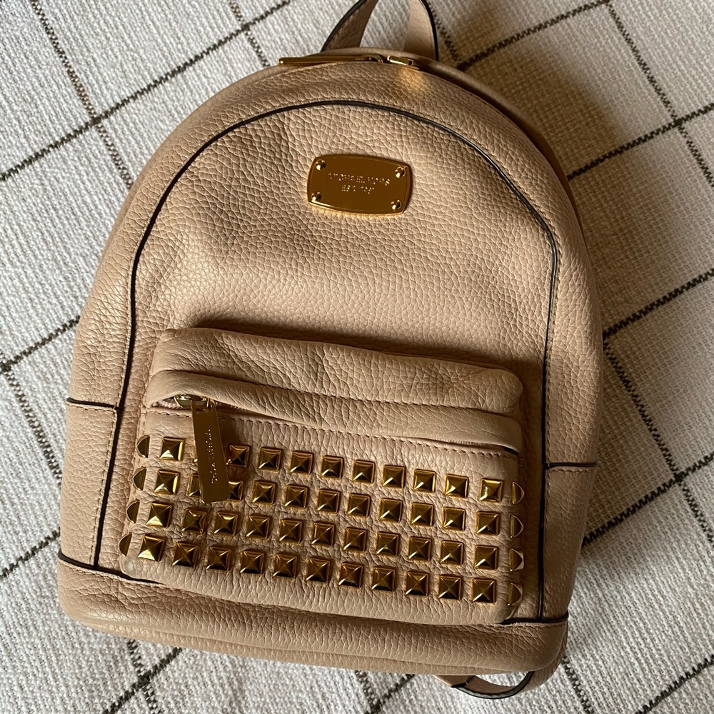 Michael Kors blush pink mini backpack